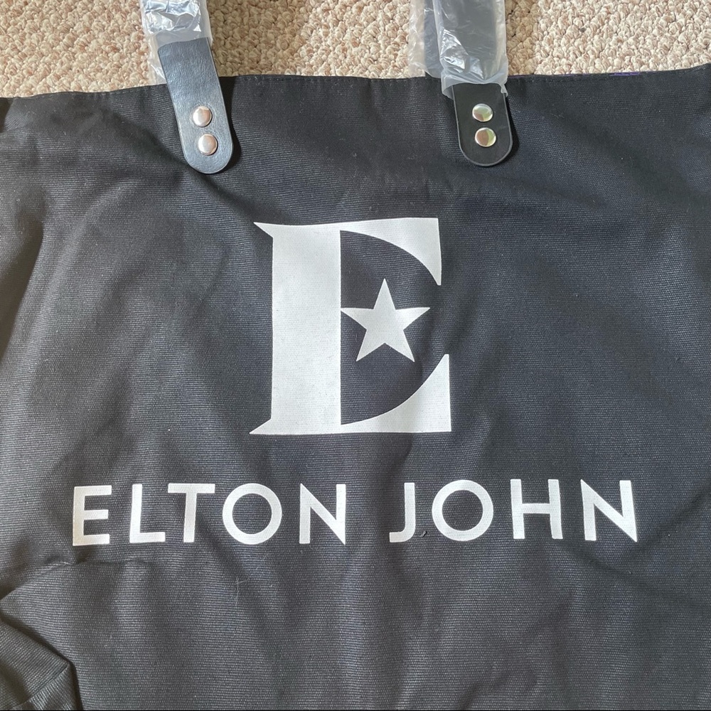 Elton John VIP Farewell Tour REVERSIBLE Canvas Tote Bag NEW